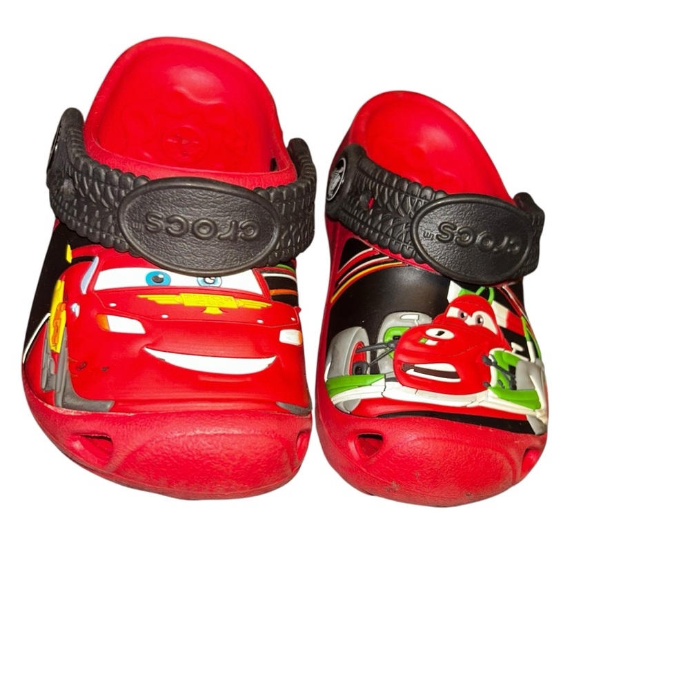 Crocs red Lightning McQueen Clog Toddler C6 C7 Disney Pixar Cars child